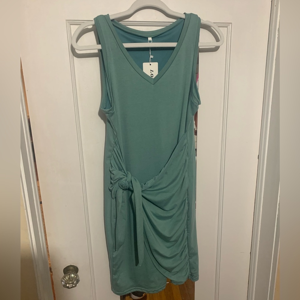 NWT Green wrap dress